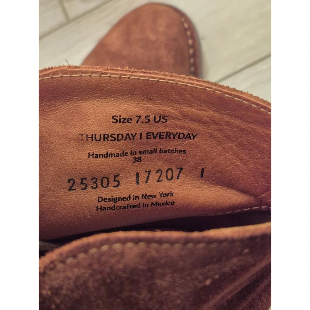 Thursday Boot Company Brown Suede Chukka Desert Boots Mens Ankle Brown Sz 7.5